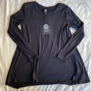 Bobeau Women’s long sleeve top black new with tags small